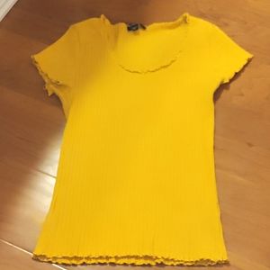 Mustard colored shirt- size medium